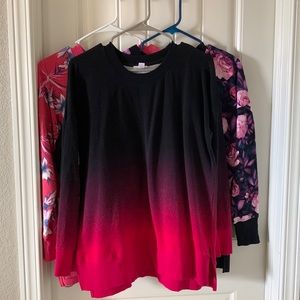 3 like new LulaRoe Hannah crew sweatshirt
